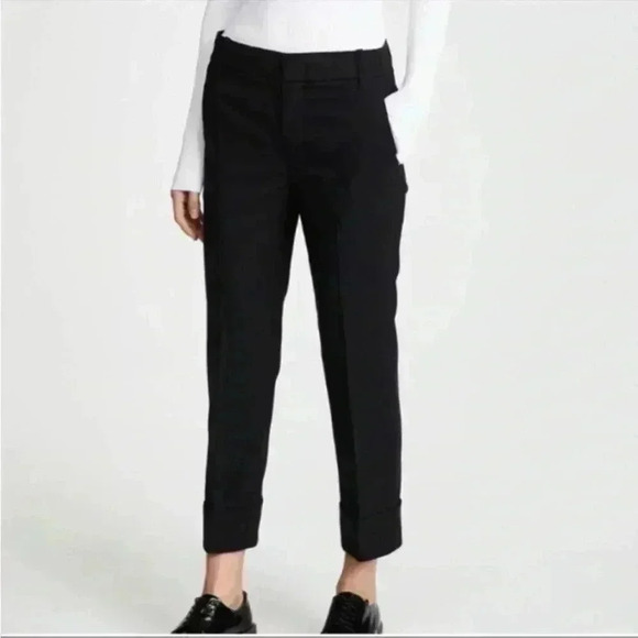 Vince Straight Trouser Pants Black Sz 4 - Picture 1 of 6